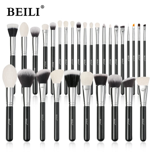 Complete Professional Make Up Brush Set with Goat Hair