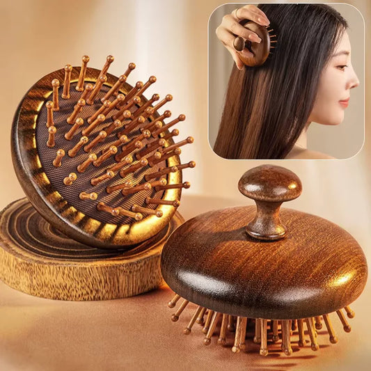 Wooden Anti-Static Massage Comb