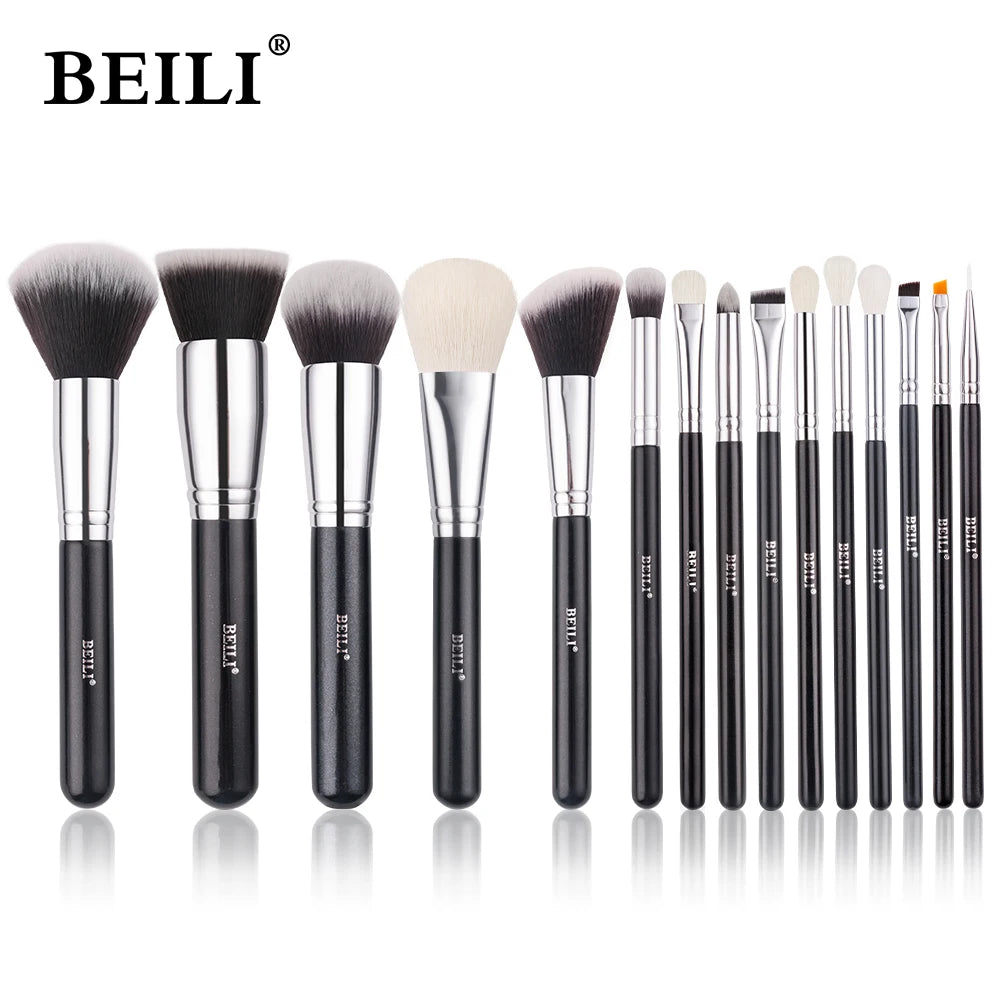Complete Professional Make Up Brush Set with Goat Hair