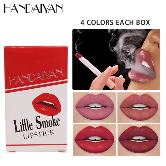 4PCS/Set Creative Cigarette Velvet Long Lasting Lipstick