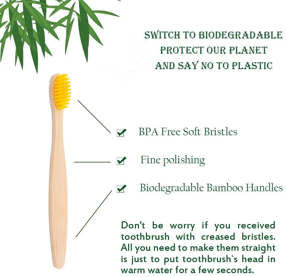 Children’s Cone Shape Bamboo Toothbrush