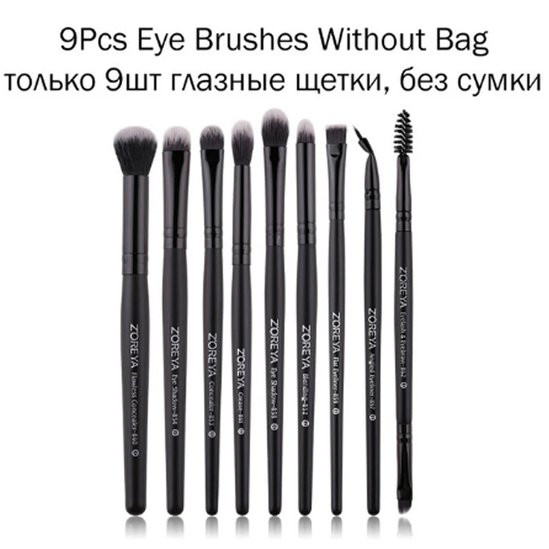 Black Makeup Brushes Set