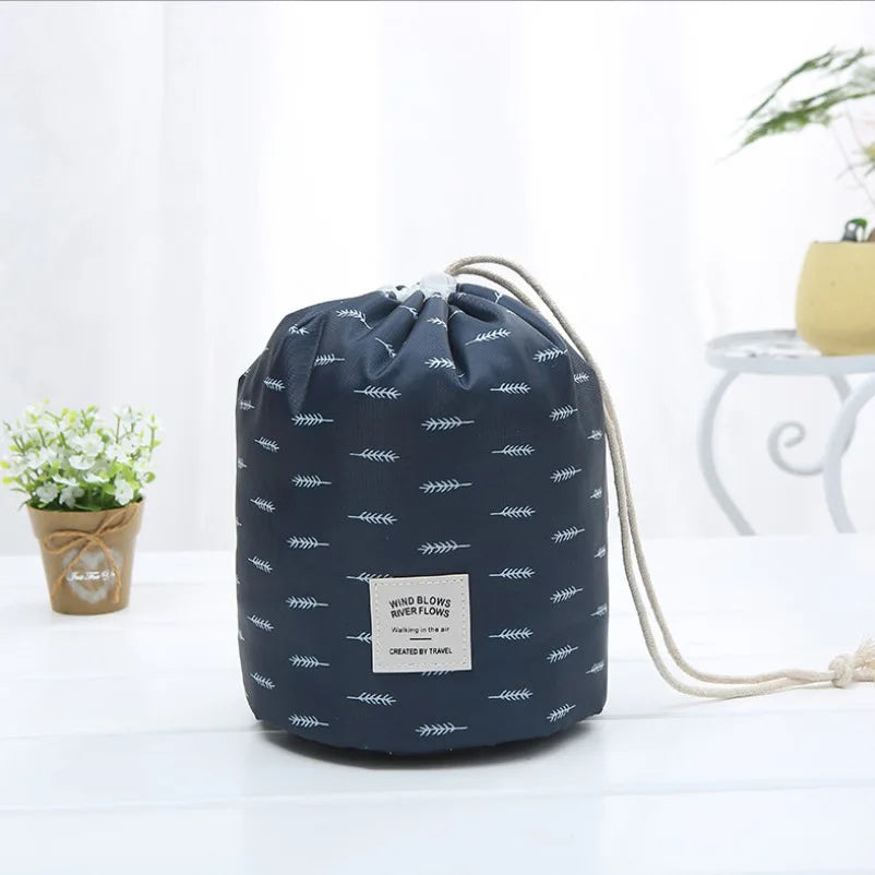 Round Waterproof Makeup Bag