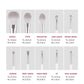 Silver Makeup Brushes Set