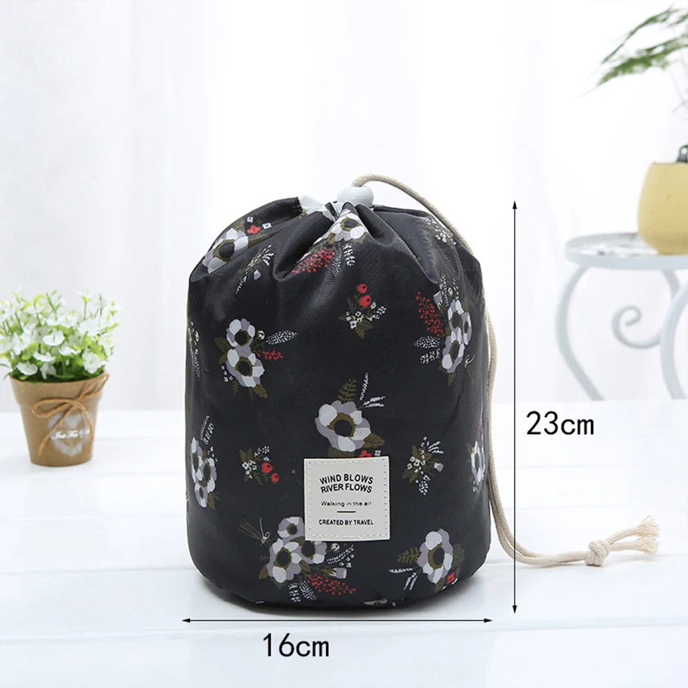 Round Waterproof Makeup Bag
