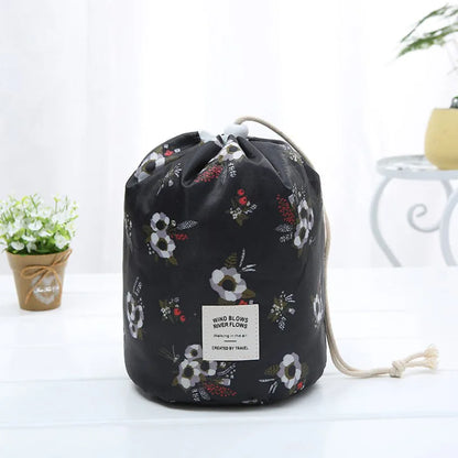 Round Waterproof Makeup Bag
