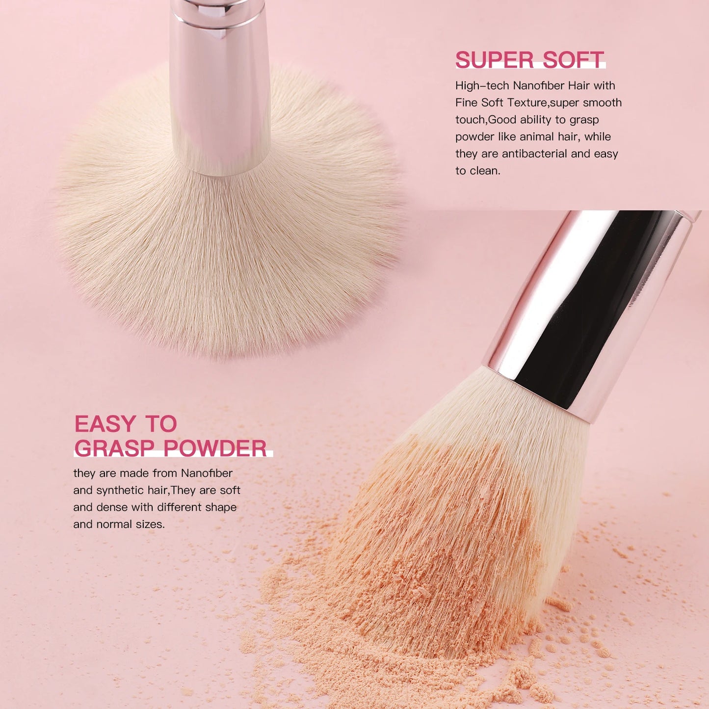 Complete Professional Make Up Brush Set with Goat Hair