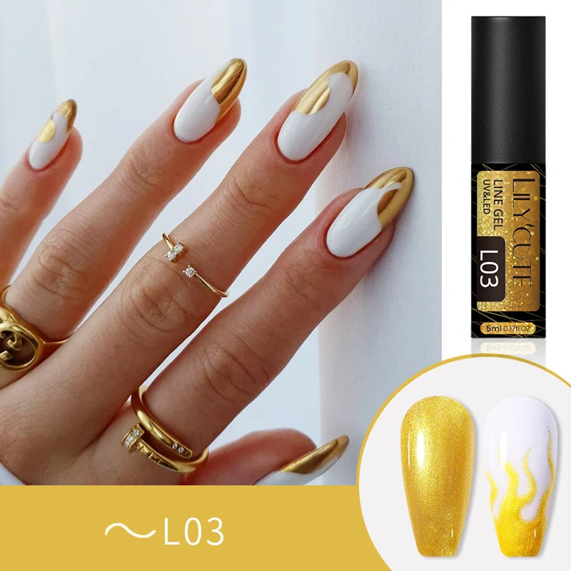 Reflective Metallic Gel Nail Polish
