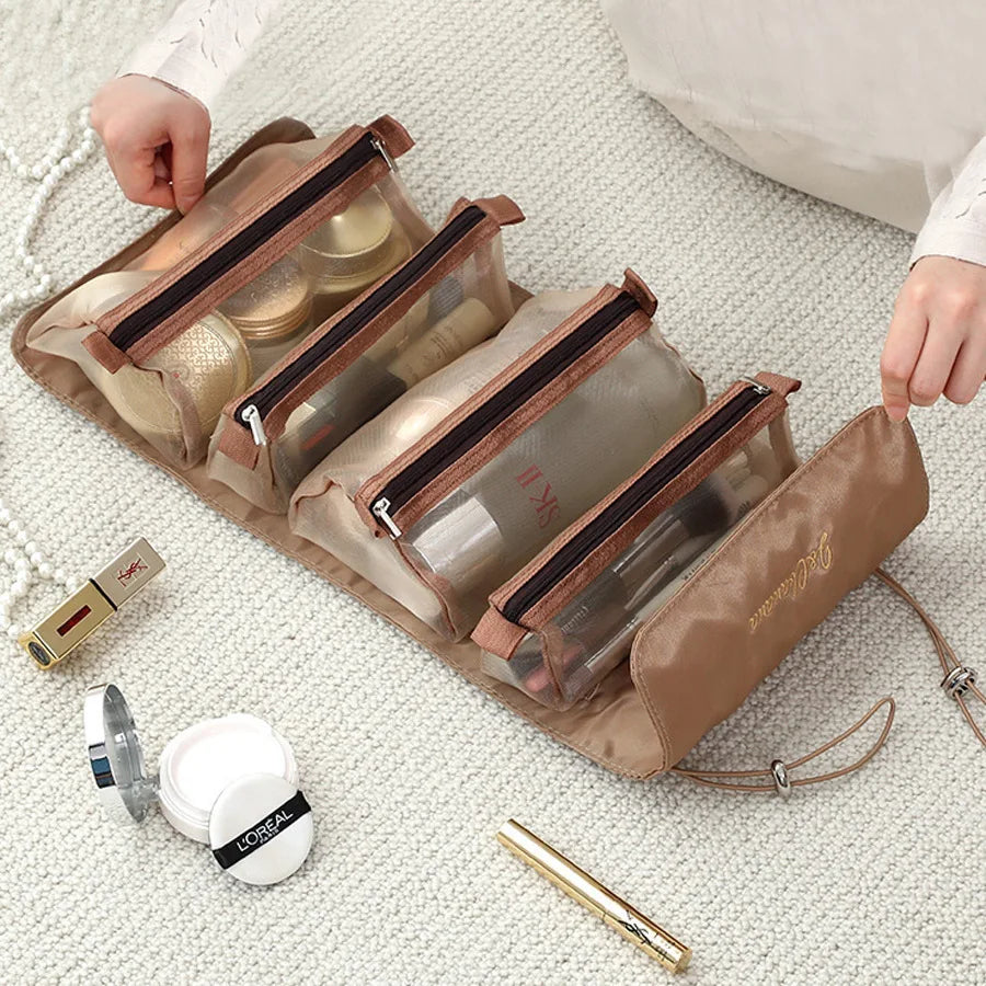 4 in 1 Foldable Nylon Cosmetic Bag
