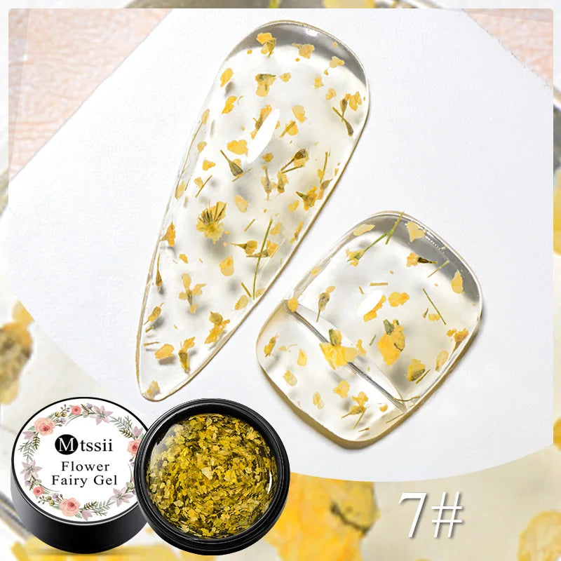 Dried Flower Gel Nail Polish