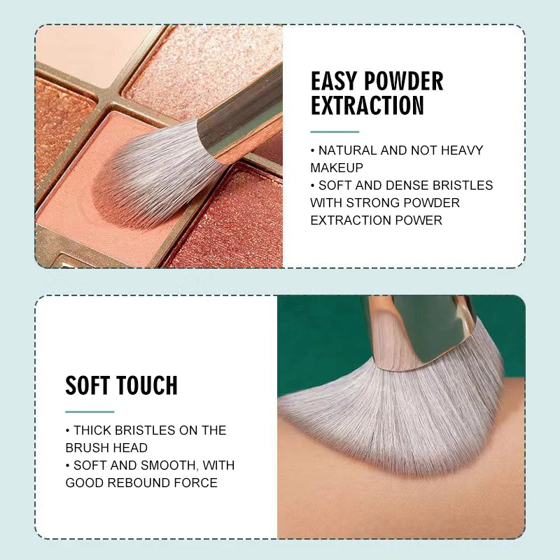 20 pcs Make Up Brush Set with Leather Case