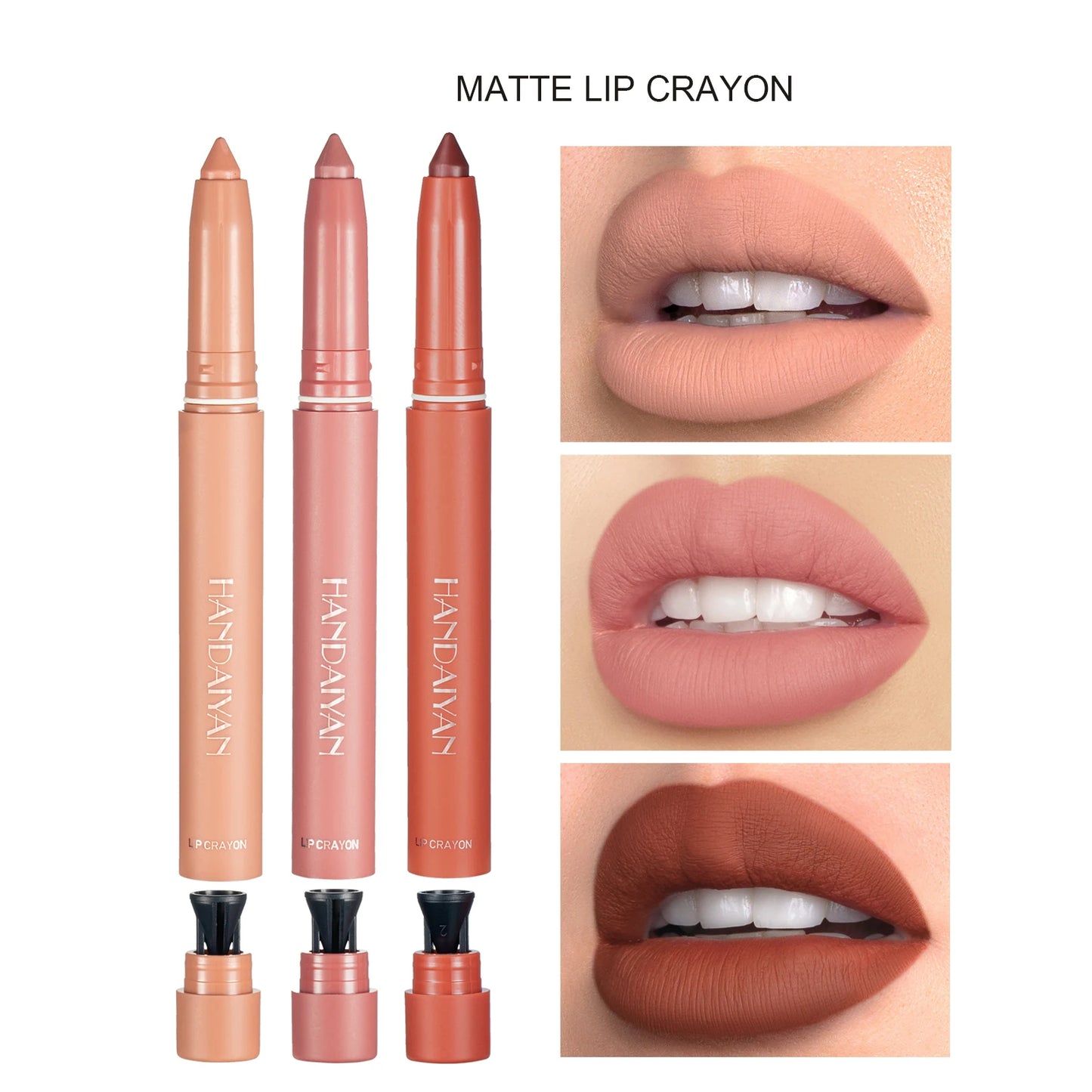 2 in 1 Matte Nude Lipstick & Lip Liner