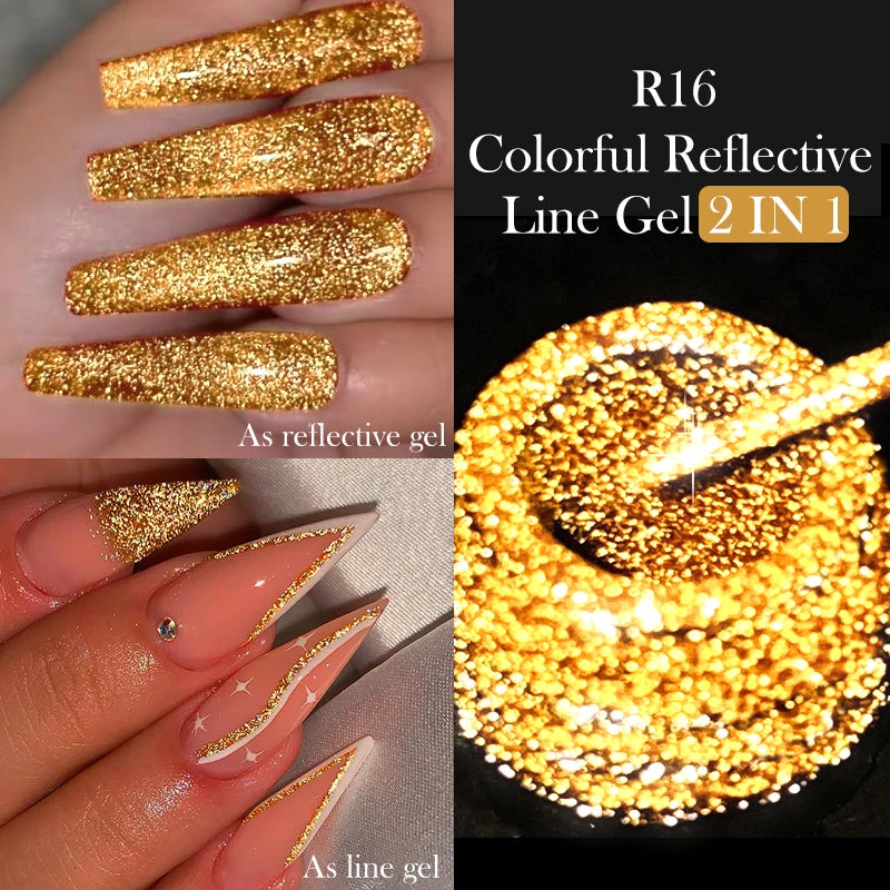 Reflective Metallic Gel Nail Polish