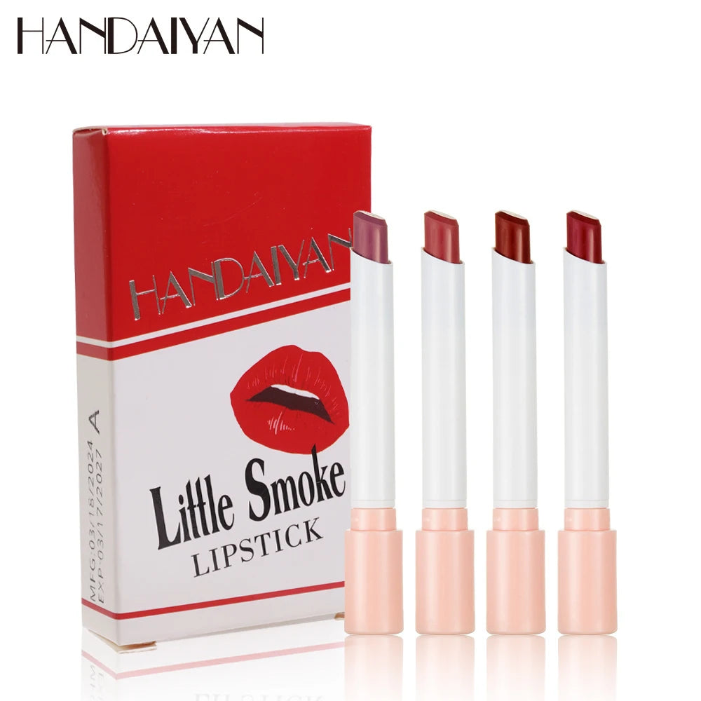 4PCS/Set Creative Cigarette Velvet Long Lasting Lipstick