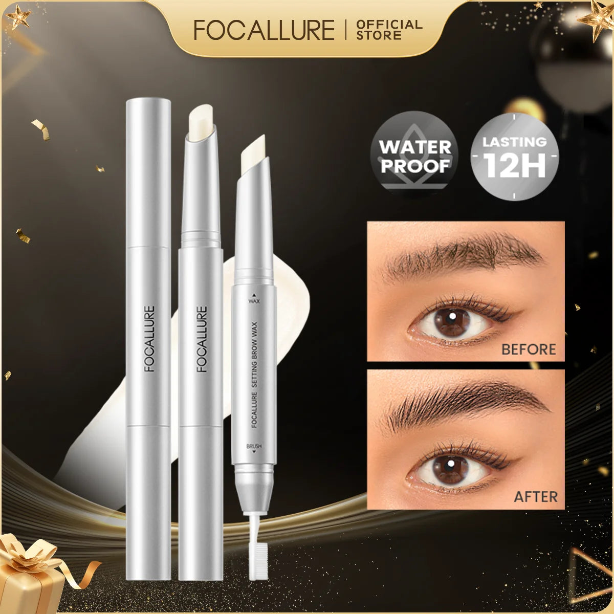 2 in 1 Waterproof Eyebrow Kit