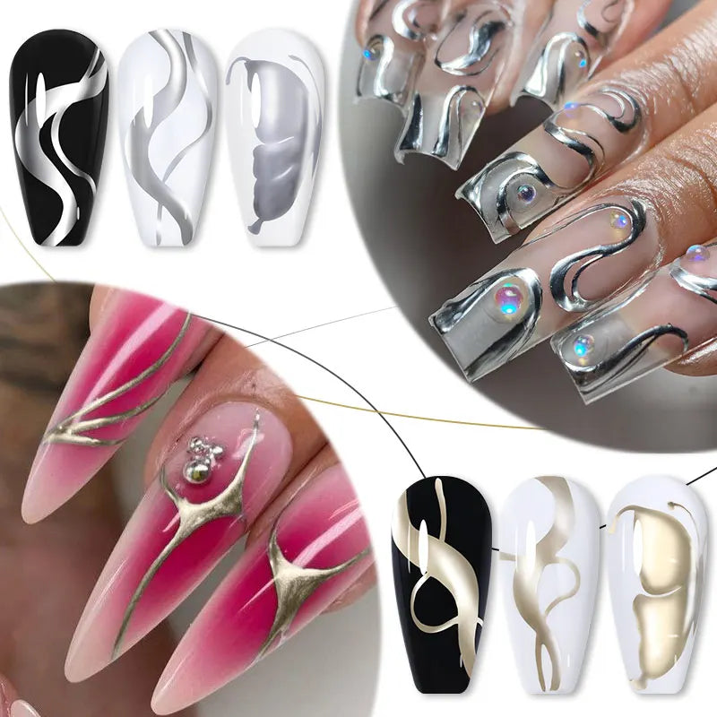 Reflective Metallic Gel Nail Polish