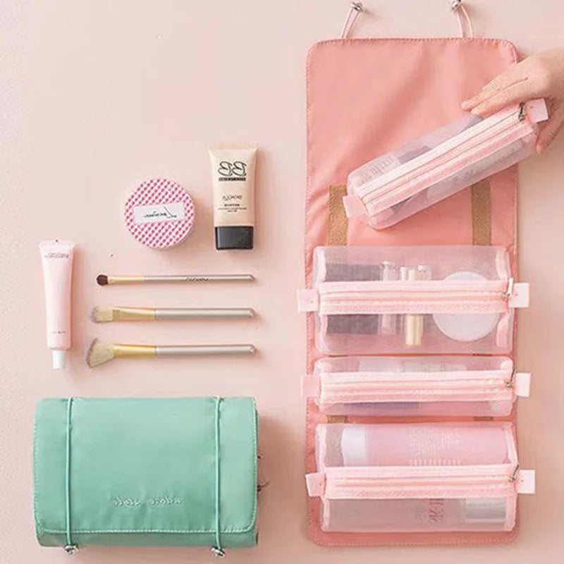 4 in 1 Foldable Nylon Cosmetic Bag