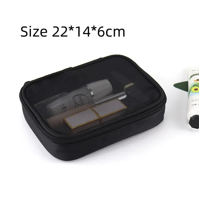 Standing Brush Makeup Bag
