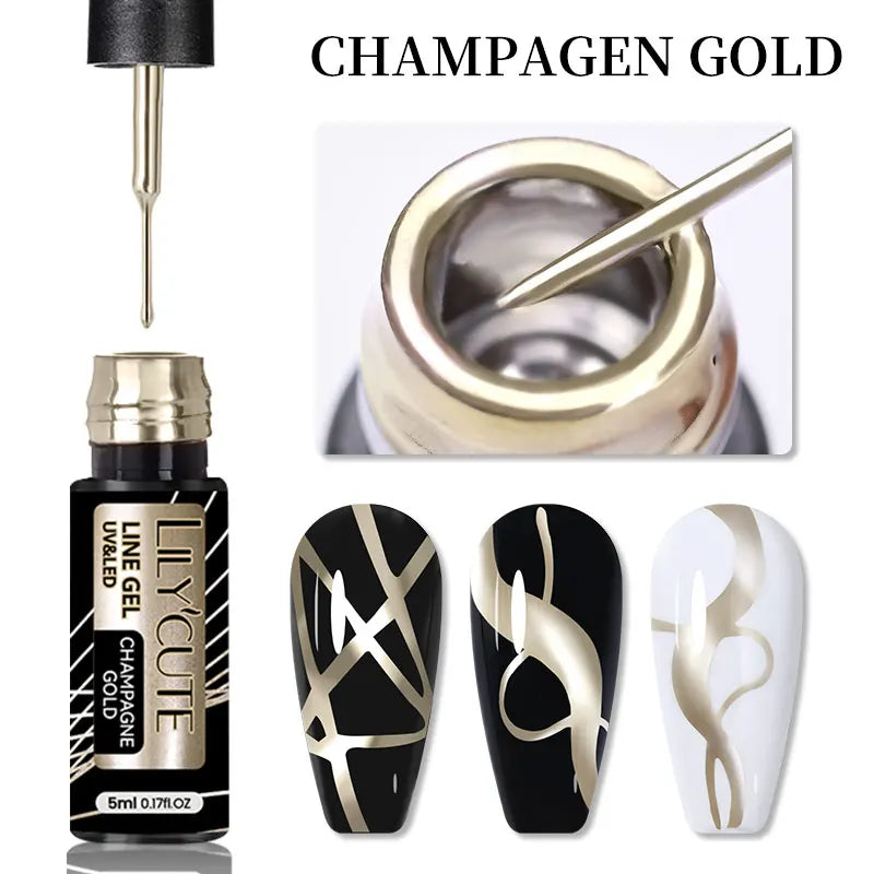 Reflective Metallic Gel Nail Polish