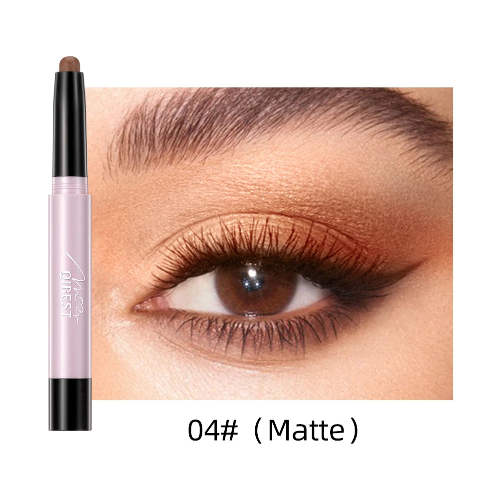 12 Colors Waterproof Glitter & Matte Eyeshadow Pencils