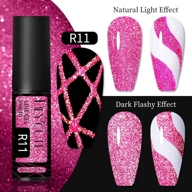 Reflective Metallic Gel Nail Polish