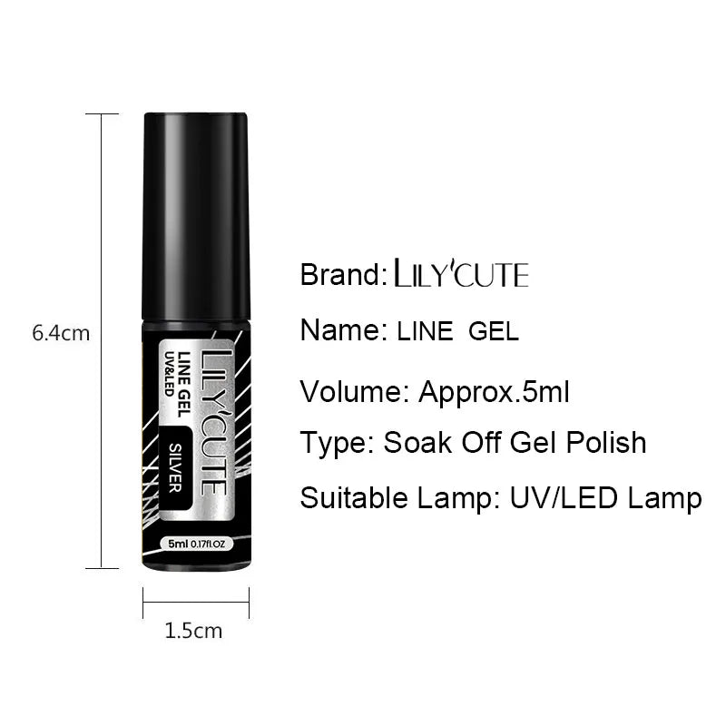Reflective Metallic Gel Nail Polish