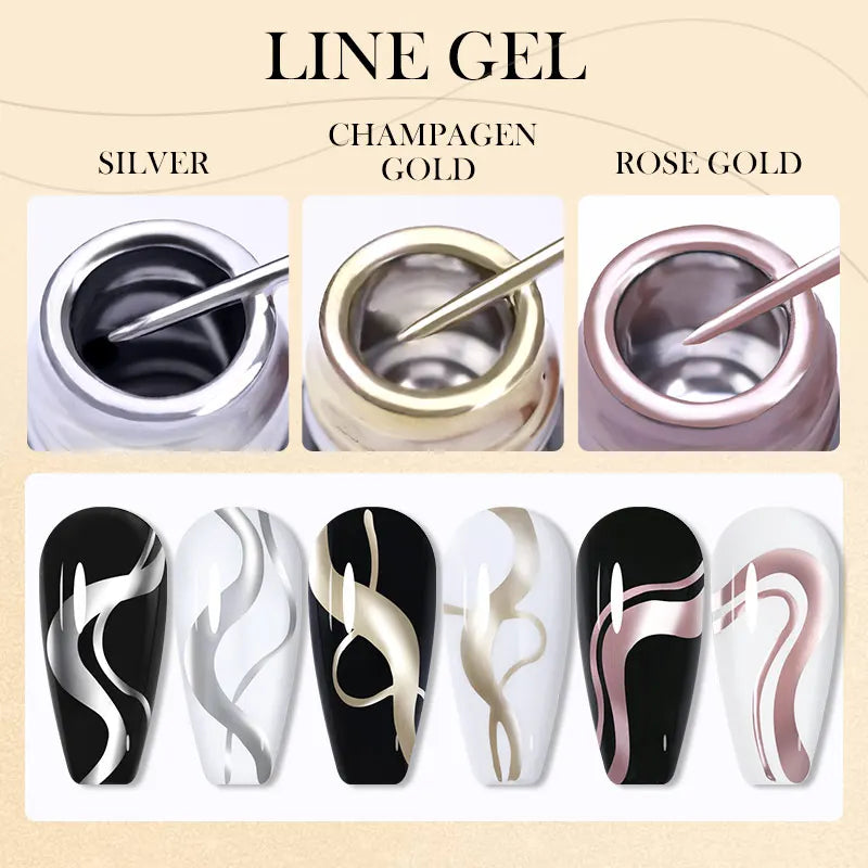 Reflective Metallic Gel Nail Polish