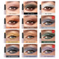 12 Colors Waterproof Glitter & Matte Eyeshadow Pencils