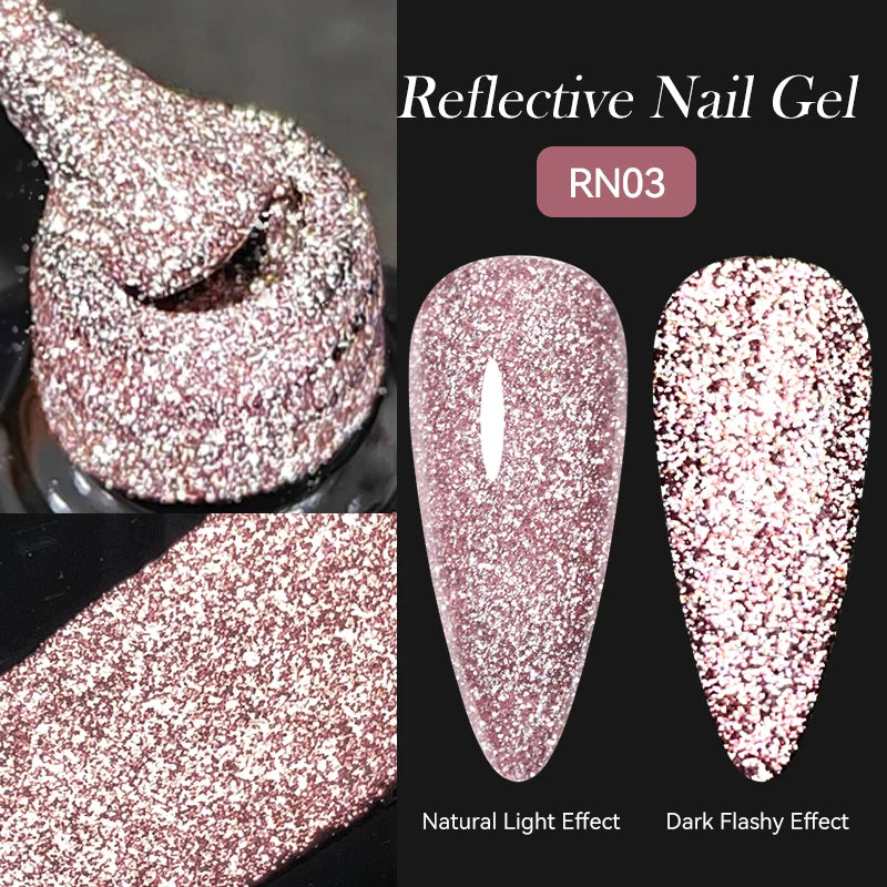 Reflective Metallic Gel Nail Polish