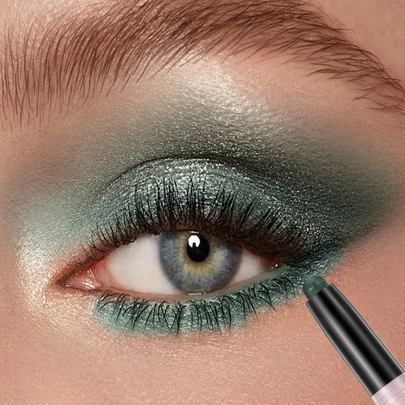 12 Colors Waterproof Glitter & Matte Eyeshadow Pencils