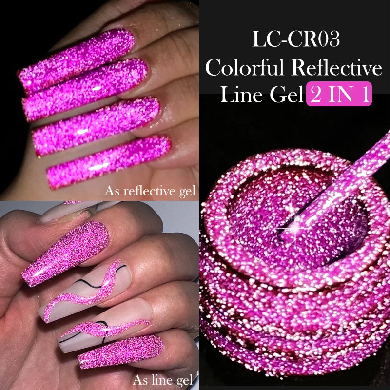 Reflective Metallic Gel Nail Polish