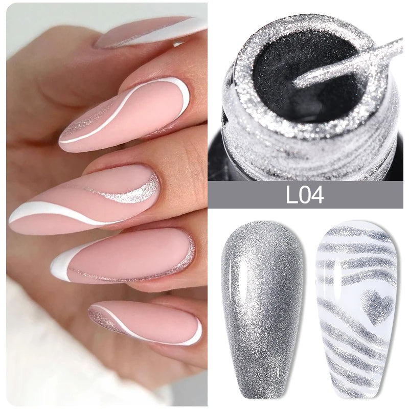 Reflective Metallic Gel Nail Polish