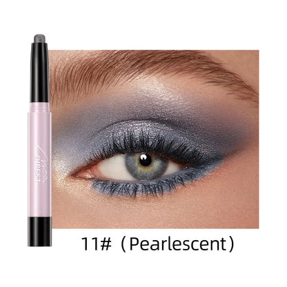 12 Colors Waterproof Glitter & Matte Eyeshadow Pencils