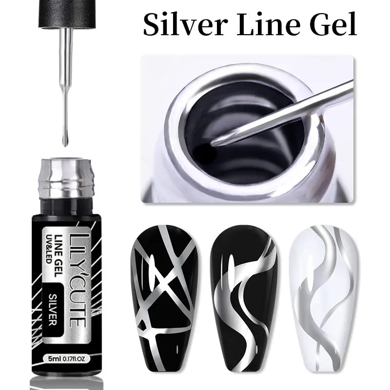 Reflective Metallic Gel Nail Polish